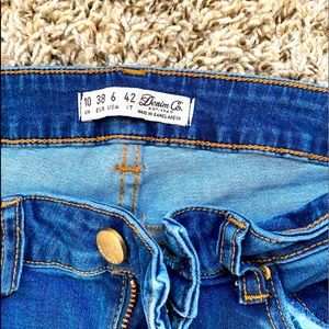 Women’s Denim Jean With Green Trim